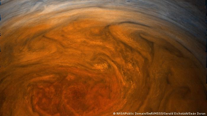 Nasa Pressebild Jupiter Roter Fleck (NASA/Public Domain/SwRI/MSSS/Gerald Eichstädt/Seán Doran)