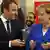 Paris: Emmanuel Macron and Angela Merkel