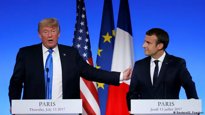 Frankreich Donald Trump im Elysee Palace (Reuters/G. Fuentes)