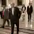 Senate Majority Leader Mitch McConnell walks to a meeting of Republican senators