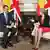 UK Theresa May und König Felipe VI von Spanien