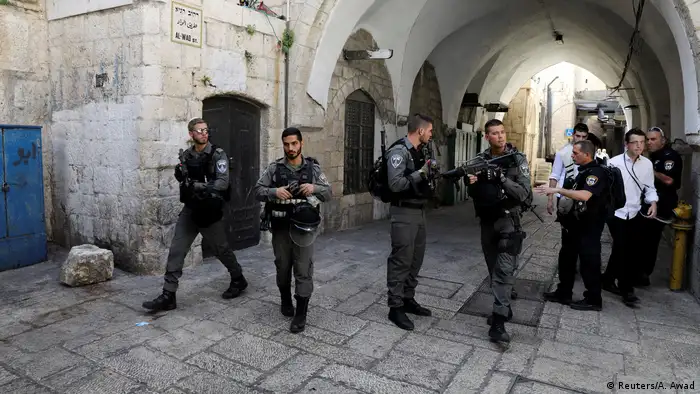 Israel Tempelberg Anschlag in Jerusalem (Reuters/A. Awad)