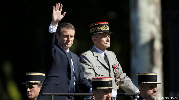 Frankreich Paris Nationalfeiertag Emmanuel Macron