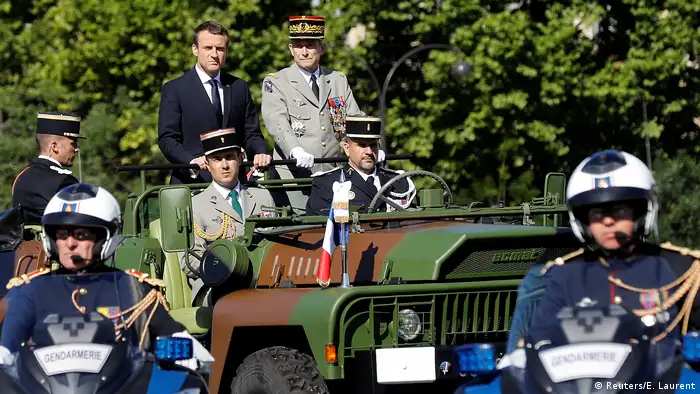 Frankreich Nationalfeiertag in Paris | Macron & de Villiers