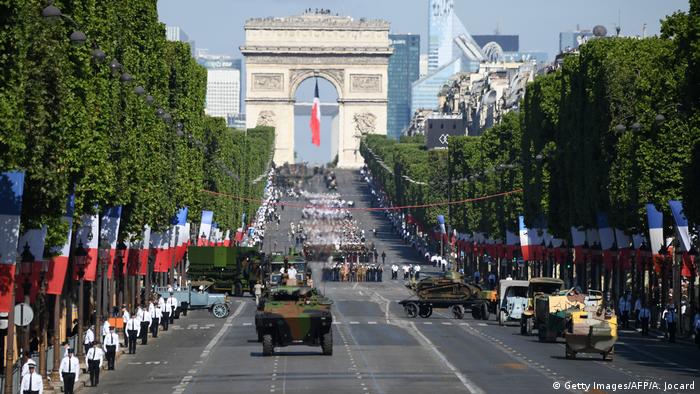Parada tradițională militară de Ziua Națională a Franței.