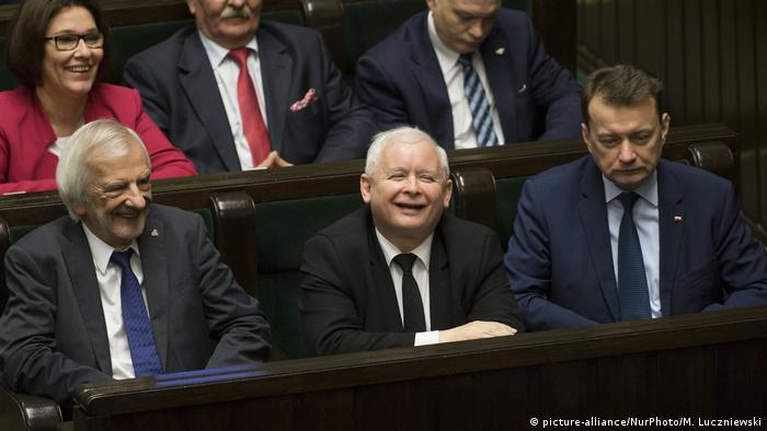 Jaroslaw Kaczynski in parliament