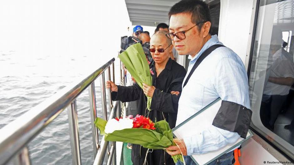 Liu Xiaobo buried at sea