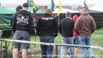 Right-wing radicals at concert