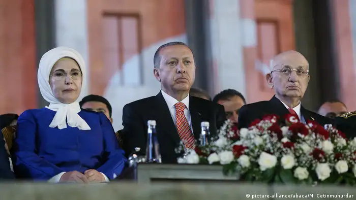 President of Turkey Recep Tayyip Erdogan and his wife Emine Erdogan