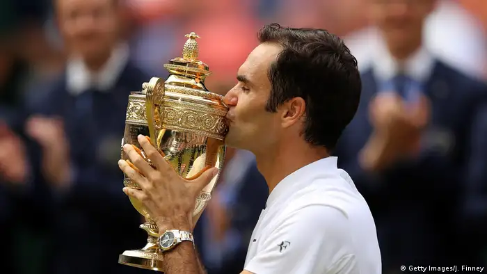 Wimbledon 2017 | Finale Herren | Sieger Roger Federer (Getty Images/J. Finney)