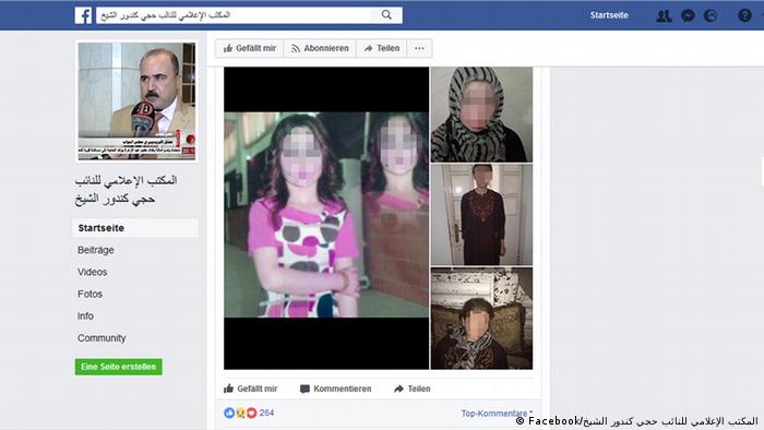 Facebook Screenshot of the German girl captured in Mosul