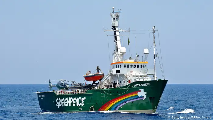 Das Greenpeace-Schiff Arctic Sunrise