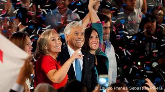Sebastián Piñera y su esposa, Cecilia Morel.