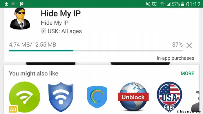 Screenshot VPN App - Hide my IP