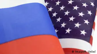 Russland und USA Flaggen