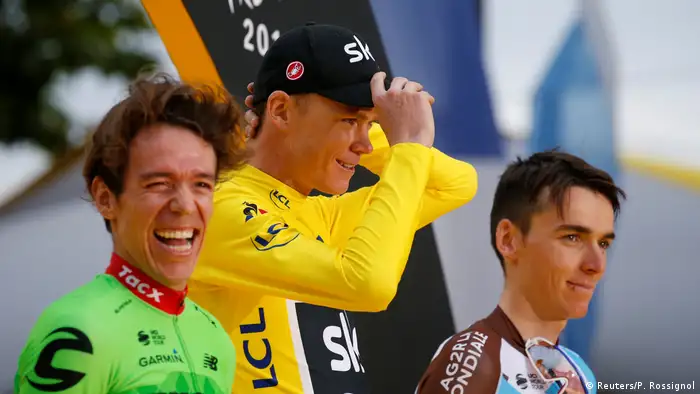 Frankreich Tour de France | 21. Etappe | Siegerehrung (Reuters/P. Rossignol)