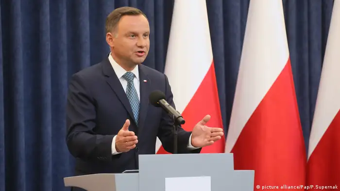 El presidente de Polonia, Andrzej Duda, vetará la polémica reforma de la Justicia aprobada en el parlamento por el Gobierno nacional-conservador, informó hoy el mandatario en Varsovia. (24.07.2017)