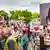 Deutschland Demonstration in Duisburg für die Rückkehr der abgeschobenen Schülerin Bivsi Rana