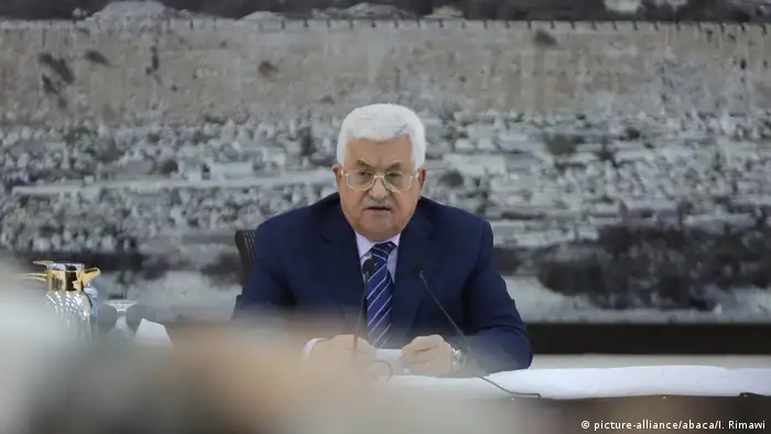 Palästina Ramallah Palästina Mahmoud Abbas (picture-alliance/abaca/I. Rimawi)