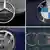 Logos Mercedes, BMW, VW und Audi