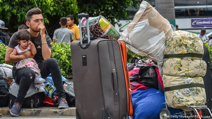 Refugiados venezolanos en Colombia.