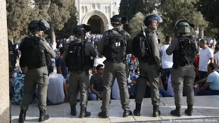 Israel Jerusalem Gewalt am Tempelberg (Getty Images/AFP/A. Gharabli)