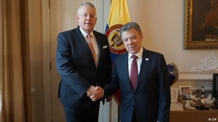 Kolumbien | Peter Limbourg und Juan Manuel Santos