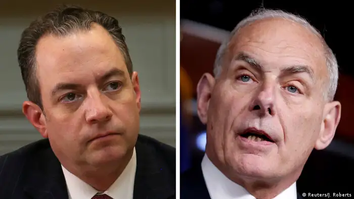 Kombobild Reince Priebus und John Kelly (Reuters/J. Roberts)