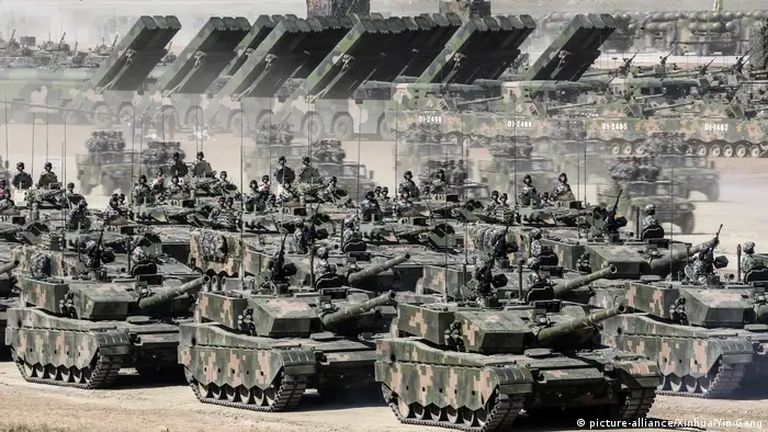 China Militärparade in Zhurihe
