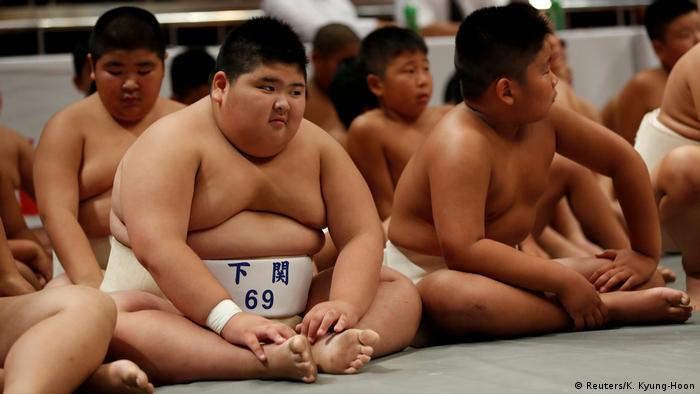 Japan Sumo Elementary School Wanpaku Turnier in Tokio (Foto: Reuters/K. Kyung-Hoon)