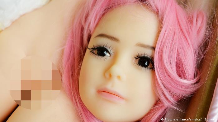 A boxed up sex doll of the type imported from abroad which can be used for sexual gratification and now being seized by UK Border Force in increasing numbers, on show at the NCA (National Crime Agency) HQ in London