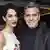 USA Los Angeles - Amal Clooney und George Clooney wollen Syrischen Flüchtlingen mit der Clooney Foundation helfen