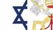 Montage of Israeli and Vatican falgs Montage of Israeli and Vatican falgs
