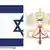 Montage of Israeli and Vatican falgs