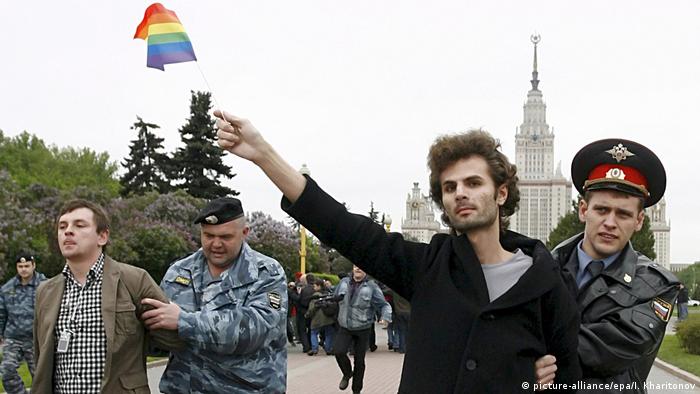 Russland Moskau Gay Parade