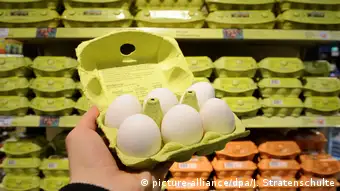 Deutschland Eier im Supermarkt