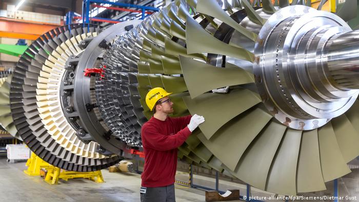 Новейшее поколение газовых турбин Siemens на заводе в Берлине 