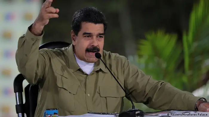 Venezuela Krise - Präsident Maduro während seiner TV-Ansprache (Reuters/Miraflores Palace)