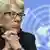 Carla del Ponte vor dem Logo der Vereinten Nationen (Foto: Picture Alliance)