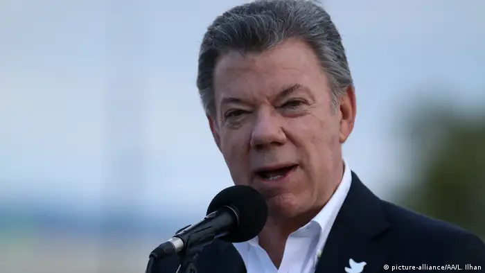 Kolumbien | Präsident Juan Manuel Santos (picture-alliance/AA/L. Ilhan)