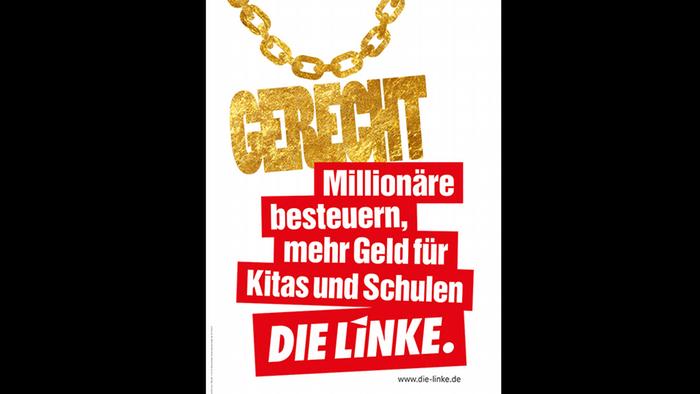 Предвыборный плакат Левой партии, выборы в бундестаг-2017