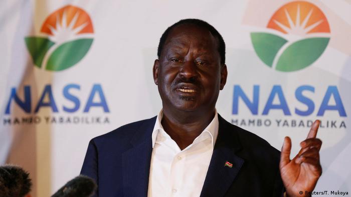 Kenya's opposition leader Raila Odinga