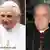 Pope Benedikt XVI, left, and Bishop Richard Williamson, right