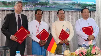 Myanmar Unterzeichnung Memorandum of Agreement