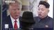 Seoul Donald Trump und Kim Jong Un auf einem Screen Seoul Donald Trump und Kim Jong Un auf einem Screen