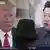 Seoul Donald Trump und  Kim Jong Un auf einem Screen