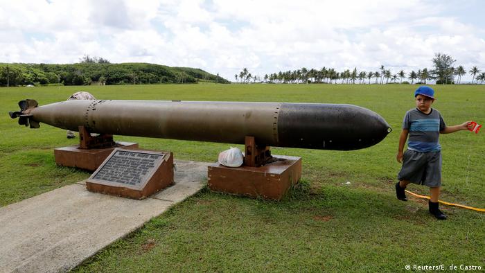 A torpedo at the Asan Memorial park (Reuters/E. de Castro)