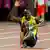 Großbritannien London: IAAF Weltmeisterschaft: Usain Bolt mit verletzung im Finale