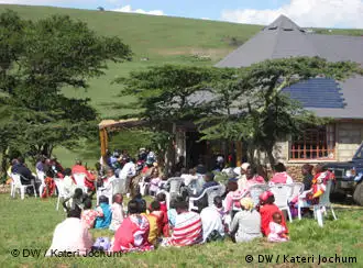 肯尼亚的一个使用了太阳能的村庄