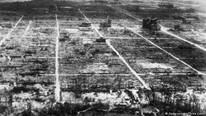 Japan Hiroshima - Zerstörung nach Atombombe